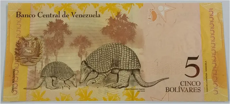 VENEZUELA - 5 BOLIVARES - UNC & MINT CONDITION (2014) - 1