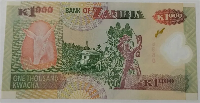 ZAMBIA - 1000 KWACHA - POLYMER NOTE - UNC & MINT CONDITION (2011) - 1