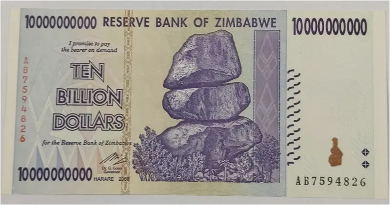 ZIMBABWE - 10 BILLION DOLLARS - UNC & MINT CONDITION (2008) - 1