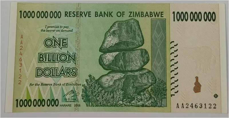 ZIMBABWE - 1 BILLION DOLLAR - UNC & MINT CONDITION (2008) - 1