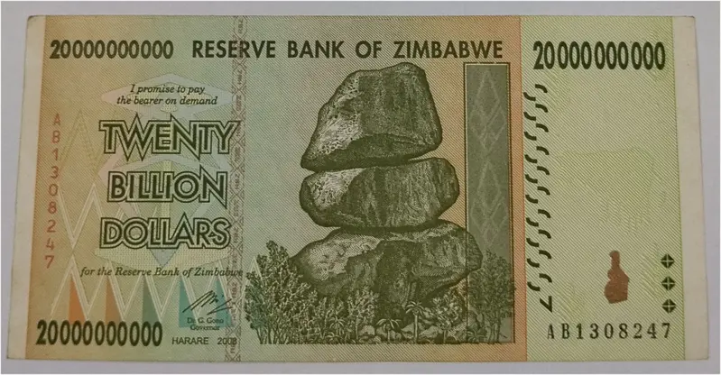 ZIMBABWE - 20 BILLION DOLLAR - UNC & MINT CONDITION (2008) - 1