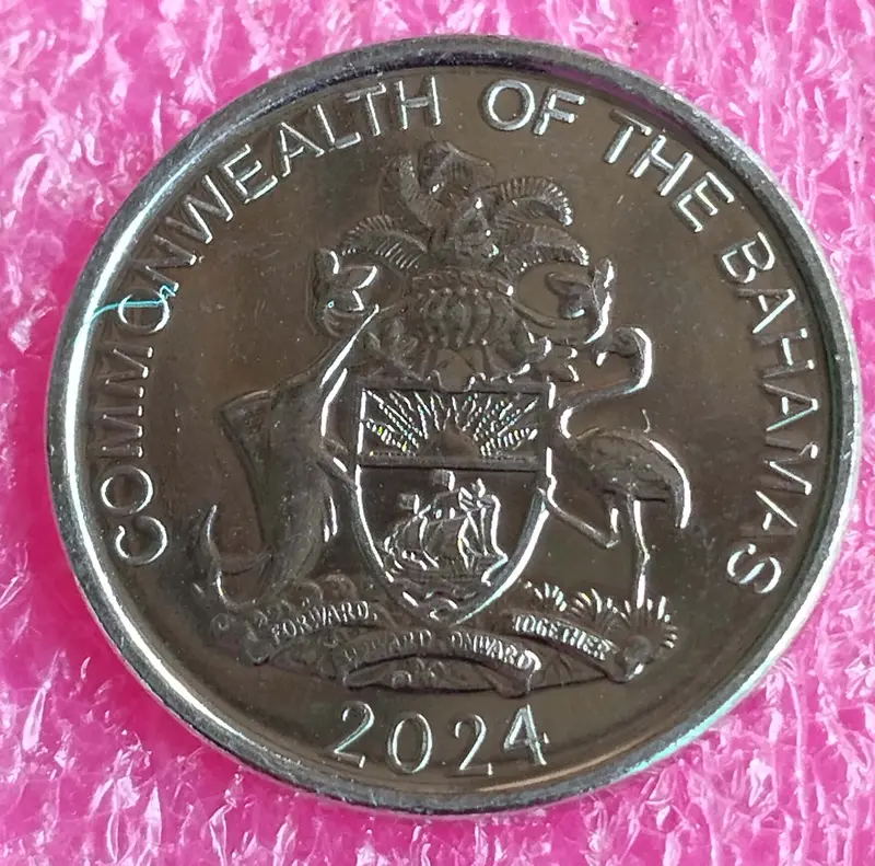 BAHAMAS - 5 CENTS COIN COMMONWEALTH - BUNC CONDITION (2014) - 1