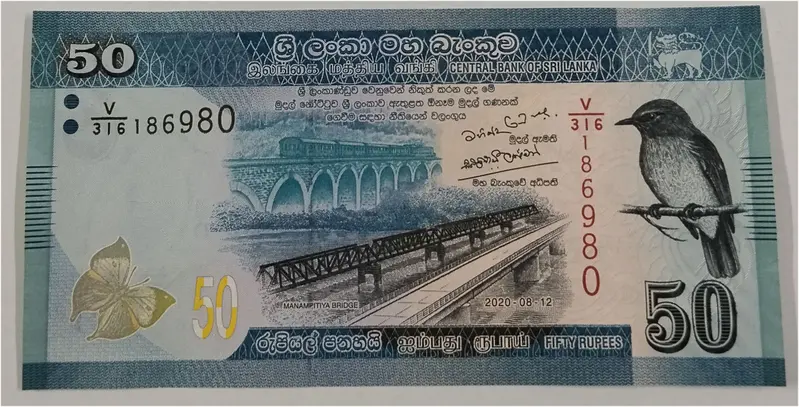 SRI LANKA - 50 SRI LANKAN RUPEES - UNC & MINT CONDITION (2010 - 2021) - 1