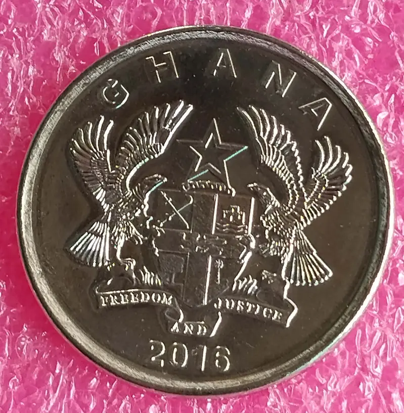 GHANA - 20 PESEWAS -  B UNC CONDITION (2016) - 1