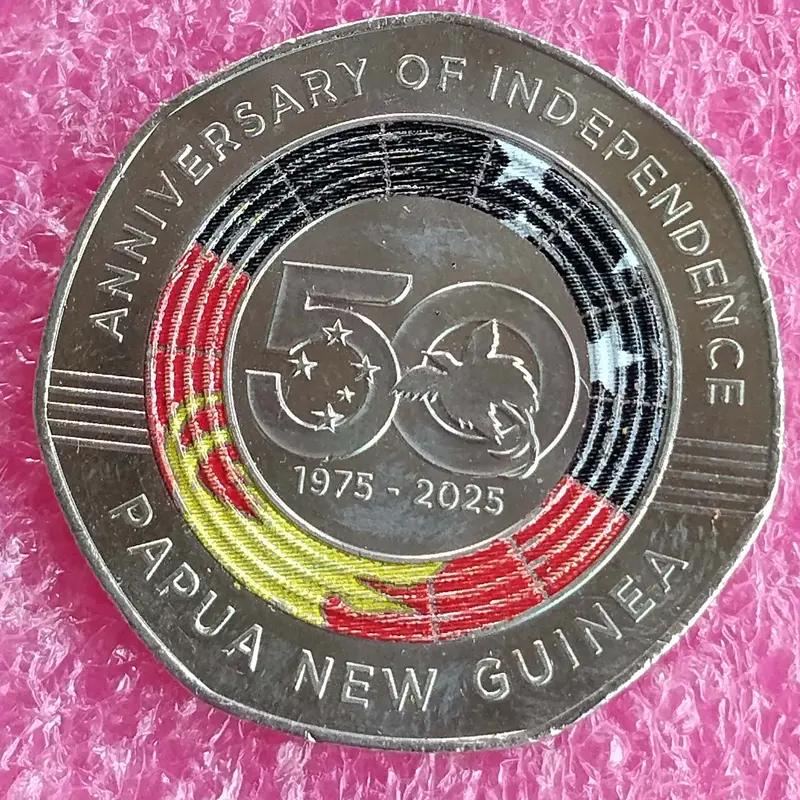 PAPUA NEW GUINEA - 50 TOEA COIN -  UNC & MINT CONDITION (1975 - 2025) - 1