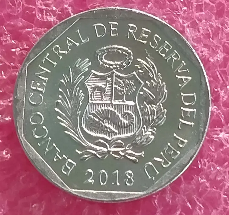 PERU - 5 CENTIMOS COIN -  RARE UNC CONDITION (2019) - 1