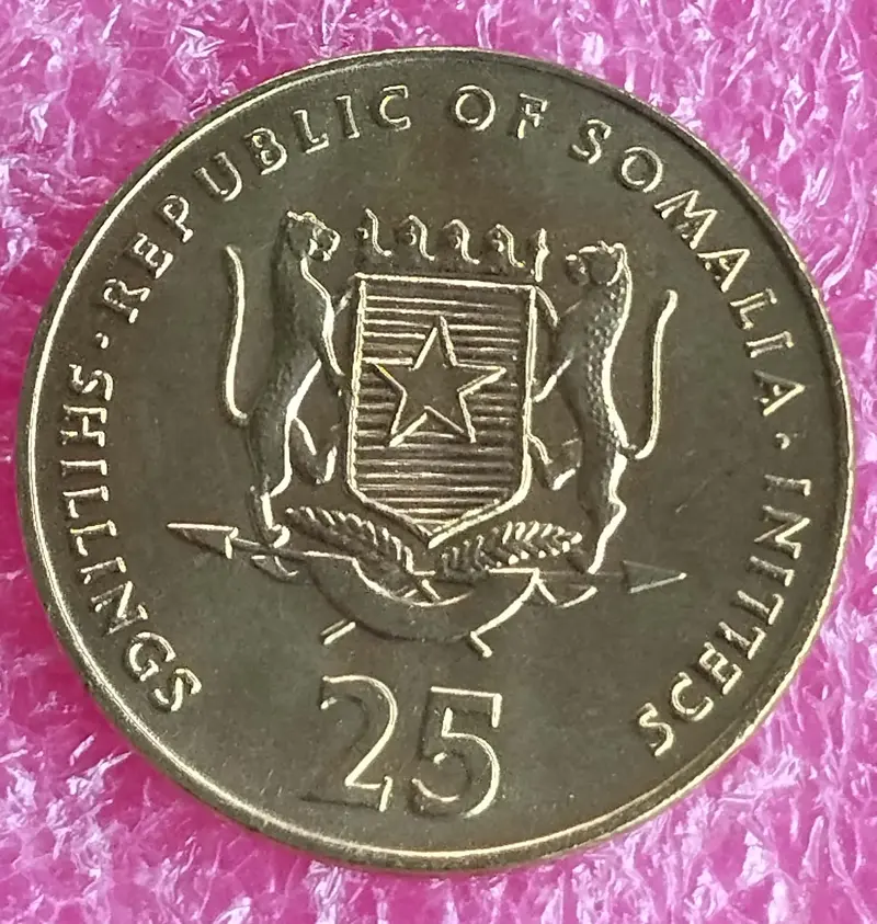 SOMALIA - 25 SHILLINGS COIN - UNC MINT CONDITION (2001) - 1