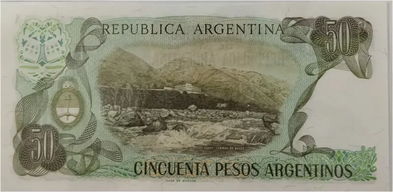 ARGENTINA - 50 PESOS -  UNC MINT CONDITION  (1987) - 1