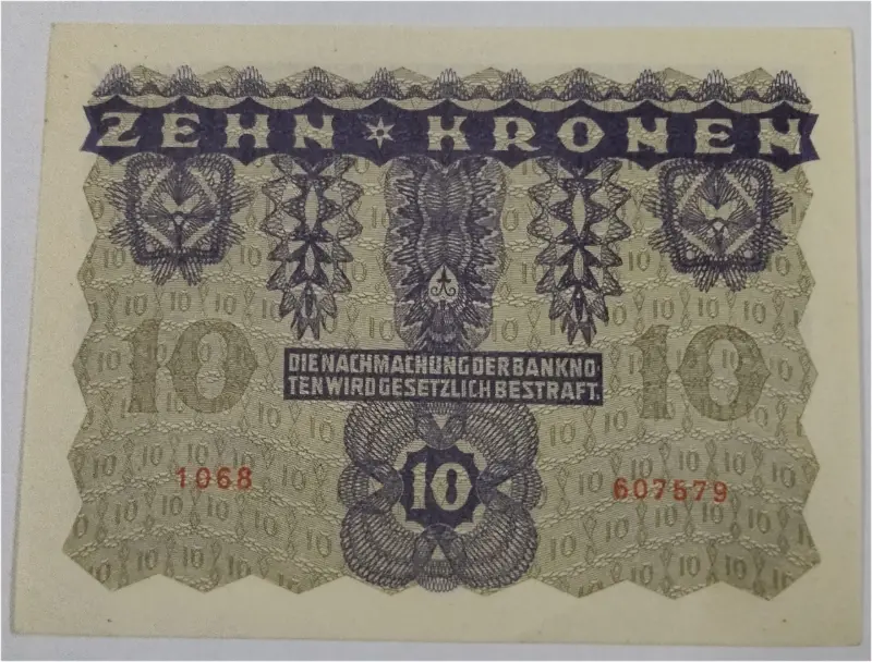 AUSTRIA - 10 KRONEN -  AUNC CONDITION (1922) - 1