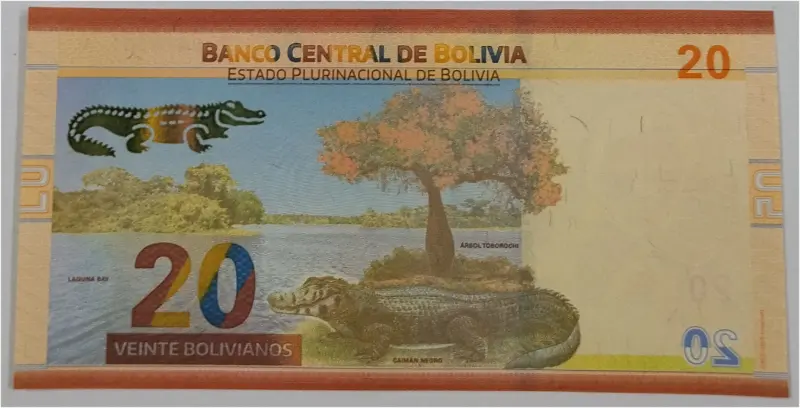 BOLIVIA - 20 BOLIVIANOS - GEM UNC MINT CONDITION (2018) - 1