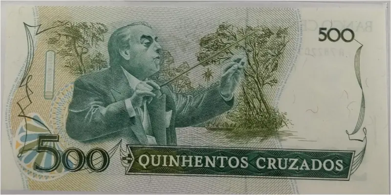 BRAZIL - 500 CRUZADOS -  UNC CONDITION (1988) - 1