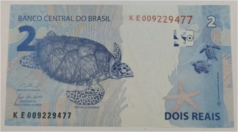 BRAZIL - 2 REAIS -  GEM UNC MINT CONDITION (2026) - 1