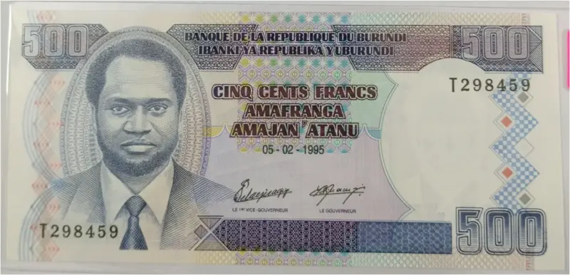BURUNDI - 500 FRANCS - UNC MINT CONDITION (1995) - 1