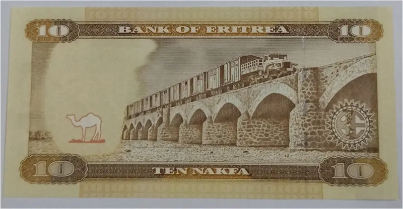 ERITREA - 10 NAKFA -  UNC MINT CONDITION (2012) - 1