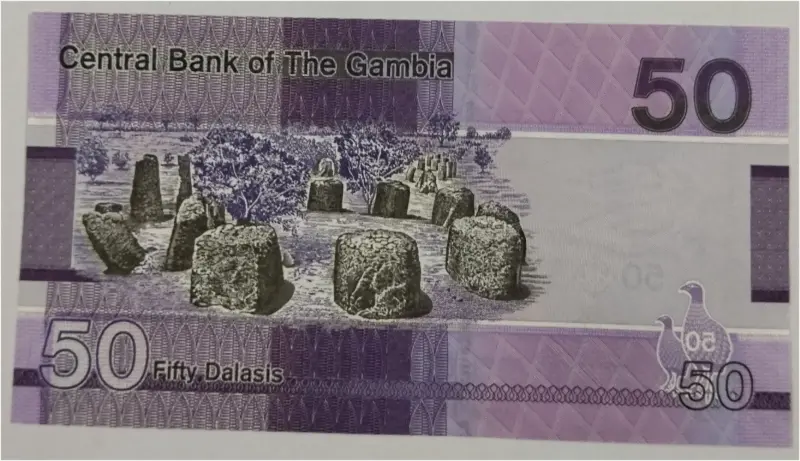 GAMBIA - 50 DALASIS -  GEM UNC MINT CONDITION (2023) - 1