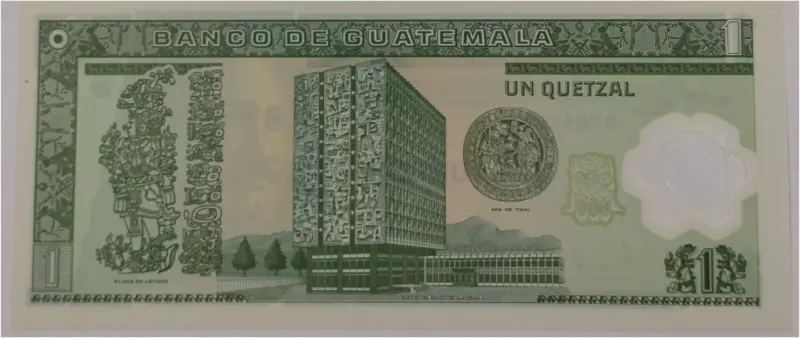 GUATEMALA - 1 QUETZAL POLYMER NOTE - UNC  & MINT CONDITION  - 1