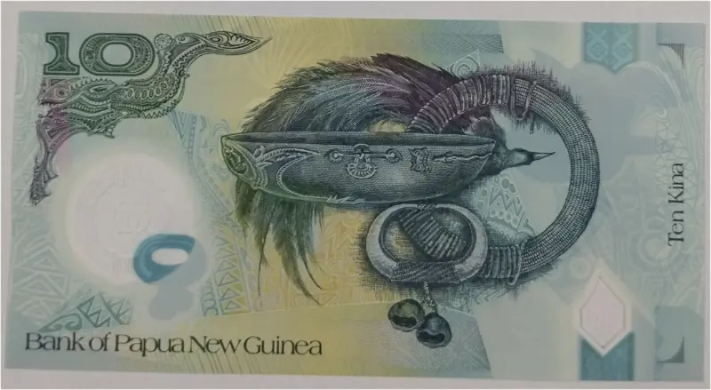GUINEA - 10 KINA PAPUA NEW GUINEA - POLYMER NOTE - UNC & MINT CONDITION  - 1