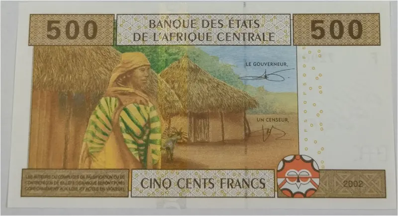GUINEA - EQUATORIAL  500 FRANCS - UNC MINT CONDITION  - 1