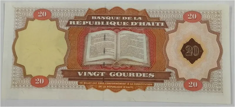 HAITI - 20 GOURDES - UNC MINT CONDITION (2001) - 1