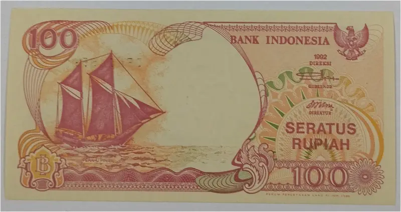 INDONESIA - 100 RUPIAH - UNC MINT CONDITION (1992) - 1