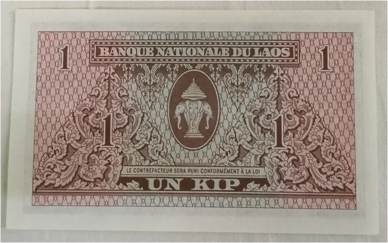 LAOS - 1 KIP - UNC & MINT CONDITION (1962 & 1975)  - 1