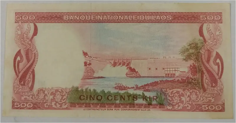 LAOS - 500 KIP - UNC MINT CONDITION (1974) - 1