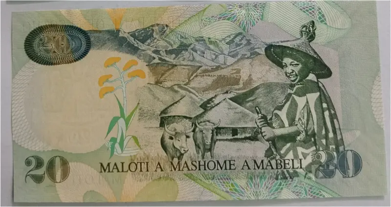 LESOTHO - 20 MALOTI - UNC MINT CONDITION - 1