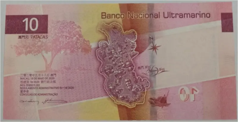 MACAU - 10 PATACAS -  UNC MINT CONDITION (2020) - 1