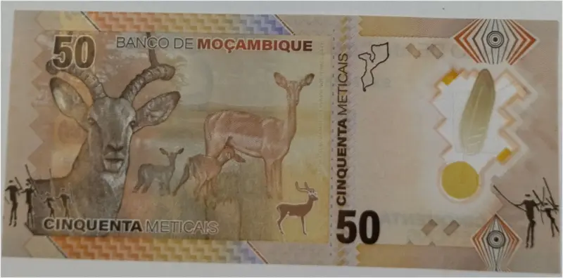 MOZAMBIQUE - 50 METICAIS POLYMER NOTE - UNC MINT CONDITION (2024) - 1