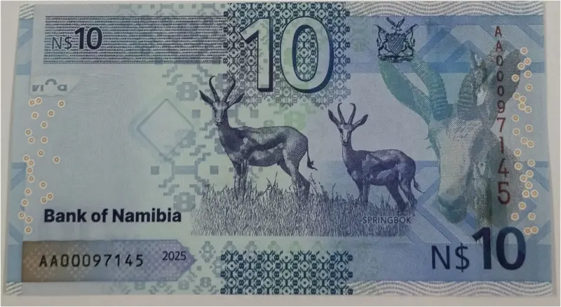 NAMIBIA - 10 DOLLAR -  UNC MINT CONDITION (2025) - 1