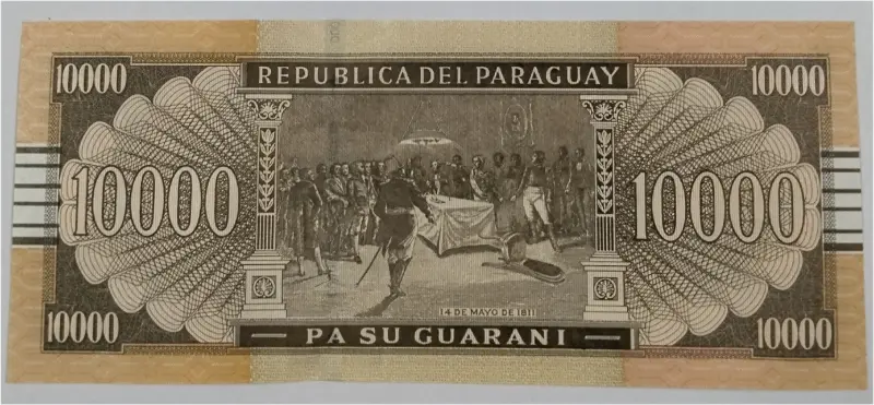 PARAGUAY - 10,000 GURANIES - UNC MINT CONDITION - 1