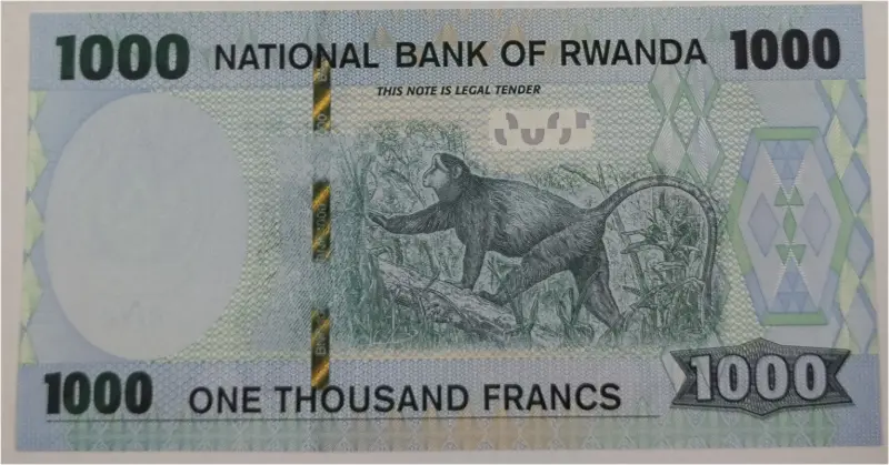 RWANDA - 1000 FRANCS - UNC MINT CONDITION (1988) - 1