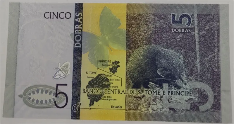 SAO TOME PRINCIPE - 5 DOBRAS -  UNC MINT CONDITION  (2020) - 1