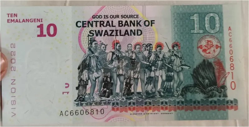 SWAZILAND - 10 EMALANGENI - UNC & MINT CONDITION (2015) - 1