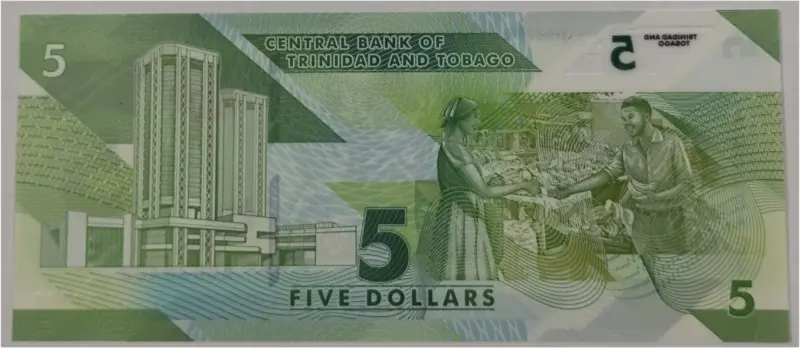 TRINIDAD AND TOBAGO - 5 DOLLAR - POLYMER NOTE -  UNC MINT CONDITION(2020) - 1