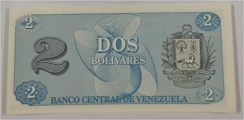 VENEZUELA - 2 BOLIVAR - UNC CONDITION (1989) - 1