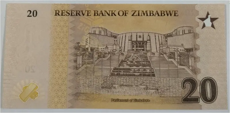 ZIMBABWE - 20 ZIMBABWE  GOLD (ZIG) -  UNC MINT CONDITION (2024) - 1
