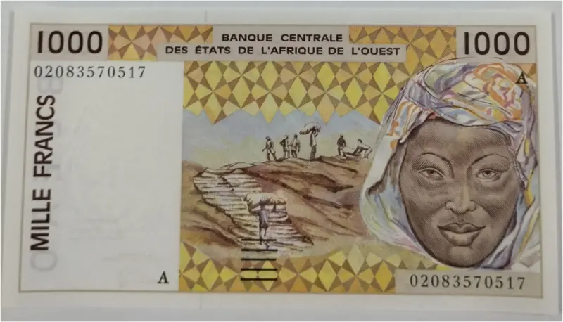 WEST AFRICA - 1000 FRANCS - UNC MINT CONDITION  - 1