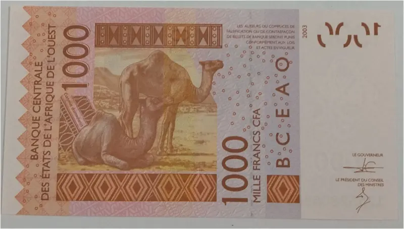 WEST AFRICA - 1000 FRANCS (NIGER) - UNC MINT CONDITION (2019) - 1