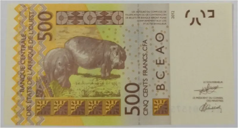 WEST AFRICA - 500 FRANCS (SENEGAL) -  UNC MINT CONDITION - 1