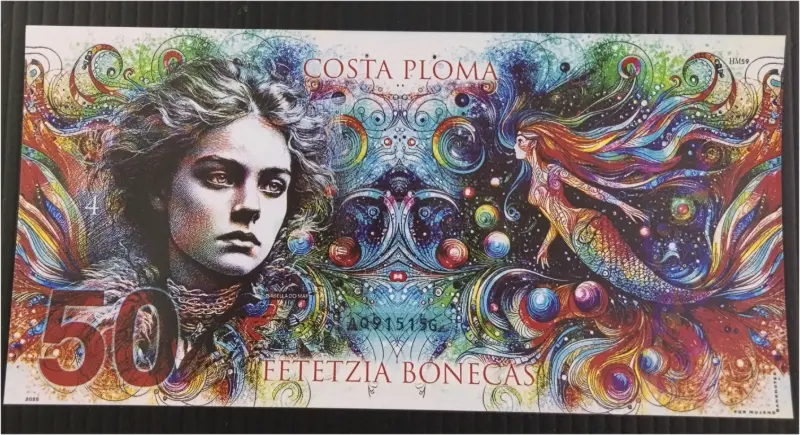 COSTA  PLOMA - 50 FANTASY POLYMER NOTE - UNC MINT CONDITION - 1
