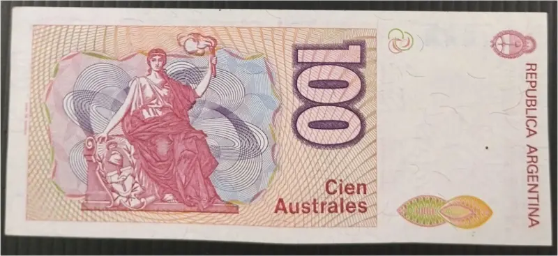 ARGENTINA - 100 AUSTRALES  - UNC MINT CONDITION (1985 & 1990) - 1