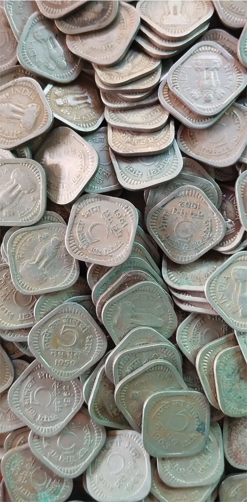 5 Naya Paise Copper Nickel - 50