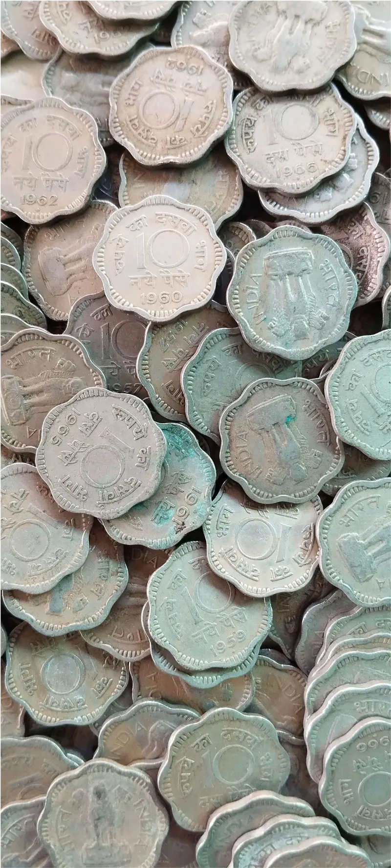 10 Naya Paise Copper Nickel - 50